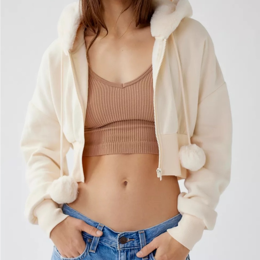 URBAN OUTFITTERS BDG Phoebe Faux Fur Hooded Jacket